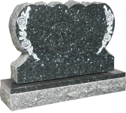 Emerald Pearl Double Heart Monument