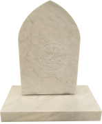 White Carrara Marble Sample Monument