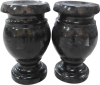 Round Turned Vase - Black